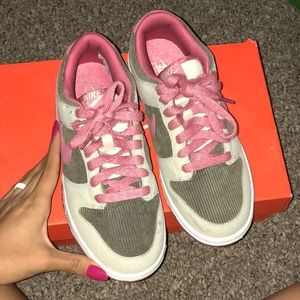 Nike dunk low pink/brown